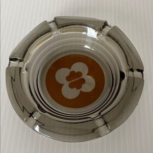 Vintage Glass Ashtray 4.5”